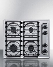 24" Wide 4-burner Gas Cooktop
